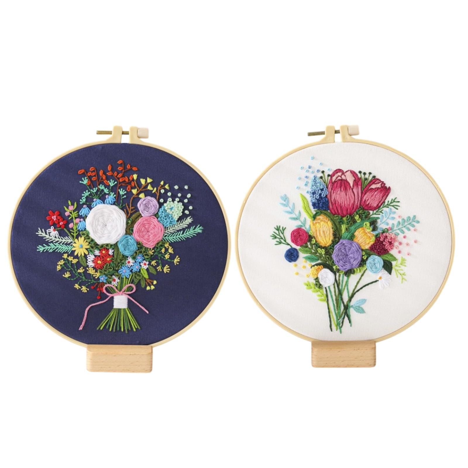 Amazon.co.jp: pikake bay 刺繍キット 刺繍糸 刺繍枠 刺繍針 DIY
